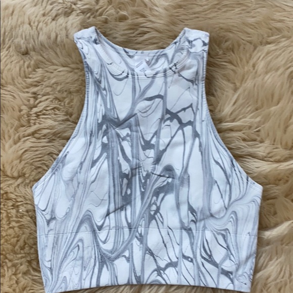 marble earth choker crop/bra with mid fire legging - Picture 3 of 16